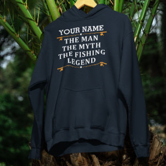 Veste À Capuche Personnalisé L'Homme Le Mythe La Légende De La Pêc