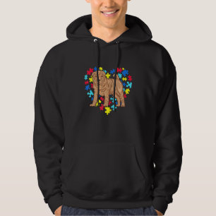 Veste À Capuche Pet Shar Pei Mois de la sensibilisation à l'autism