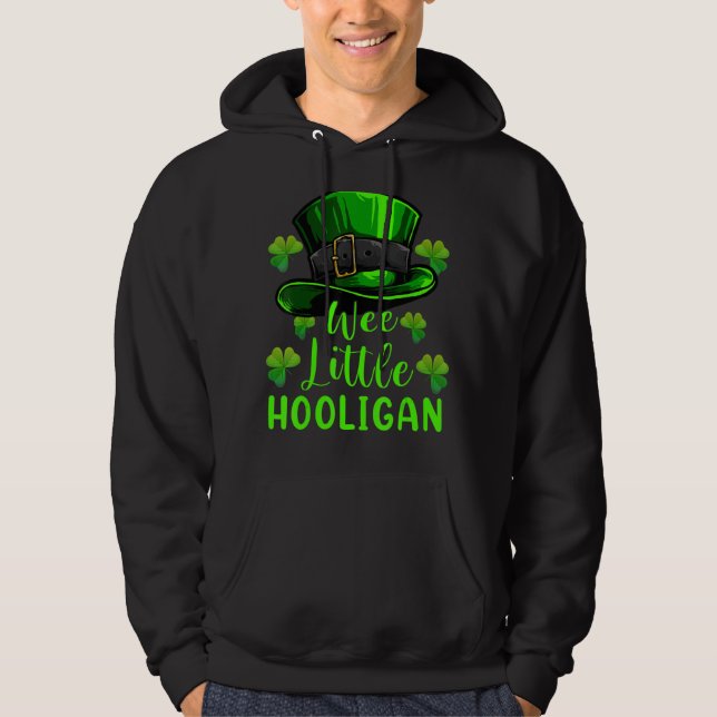 Veste À Capuche Petit Jour de la Saint Patrick Hooligan Lucky Clov (Devant)