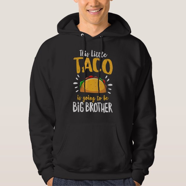 Veste À Capuche Petite Grossesse Taco Faire-part Cinco De Mayo B (Devant)