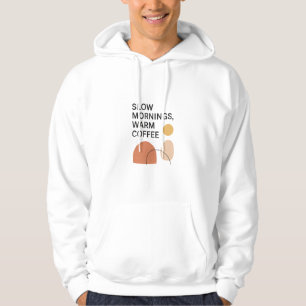 Veste À Capuche Petits Matins au Café Chaud Esthétique