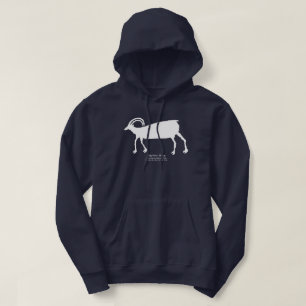Veste À Capuche Pétroglyphe de moutons de Big Horn