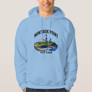 Veste À Capuche Phare de Montauk Point Sweatshirt de la côte de Ne