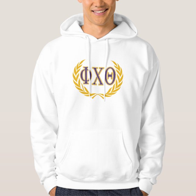 Veste À Capuche Phi Chi Theta | Grecques avec Couronne (Devant)