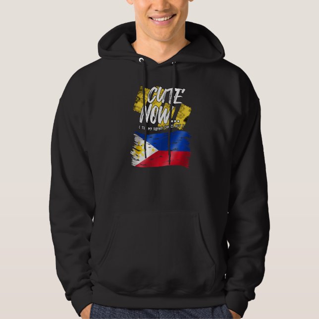 Veste À Capuche Philippines Fier Mignonne Maintenant Jusqu'À Mon F (Devant)