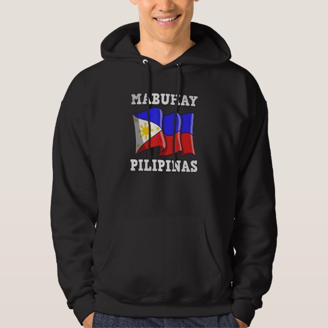 Veste À Capuche Philippines Pinay Filipino Pride Country Flag Mabu (Devant)