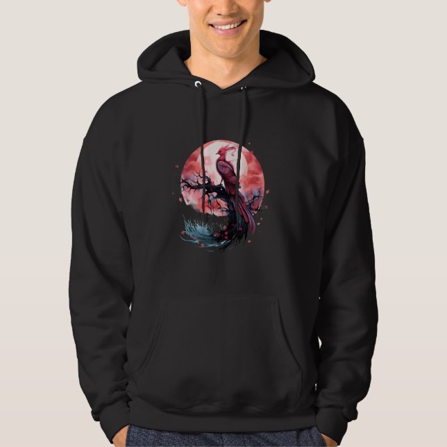 Veste À Capuche Phoenix Fire Phoenix Bird Sakura Tree Mythique Bir (Devant)