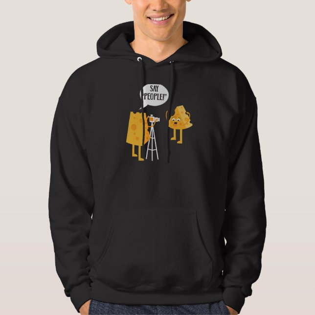 Veste À Capuche Photographe Cheesy Mozzarella Cheddar Caméra 1 (Devant)