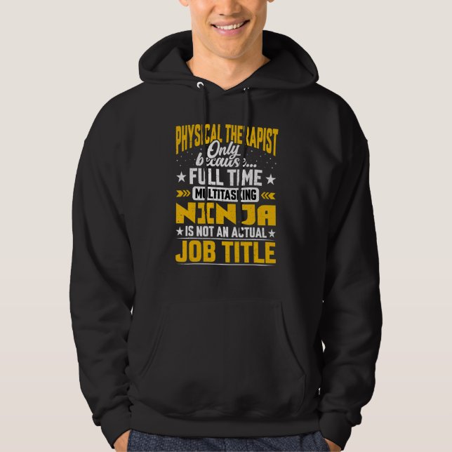 Veste À Capuche Physothérapie Titre du travail Physiologiste Chiro (Devant)