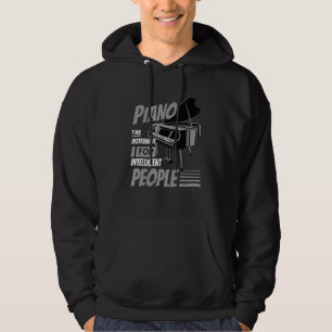 Veste À Capuche Piano Pianiste Musique Clavier Musicien Citation G