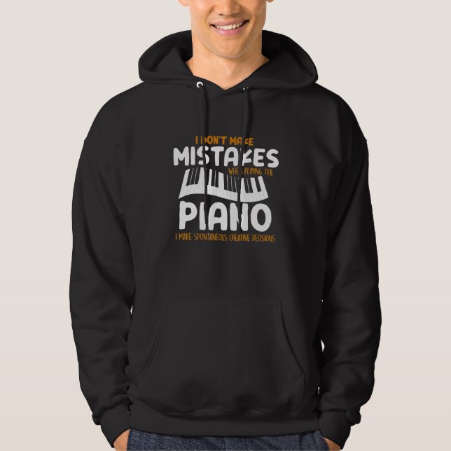 Veste À Capuche Piano Player Piano Player Pianiste Clavier Clavier (Devant)