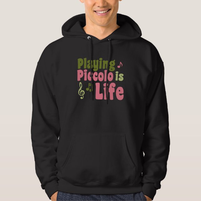 Veste À Capuche Piccolo est la vie (Devant)