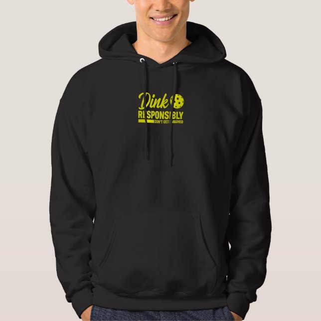 Veste À Capuche Pickleball Dink de manière responsable (Devant)