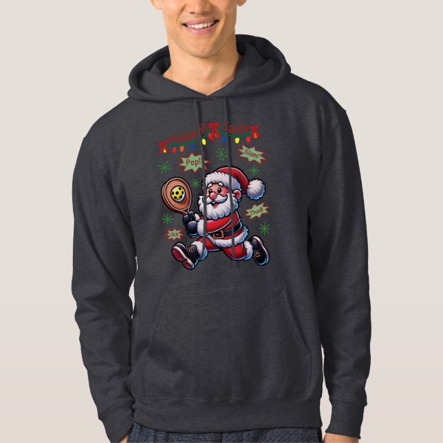 Veste À Capuche Pickleball Père Noël Noël (Devant)