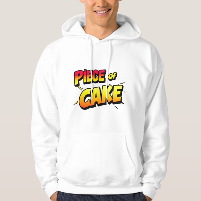 Veste À Capuche Pièce de gâteau - Typographie joueuse (Devant)