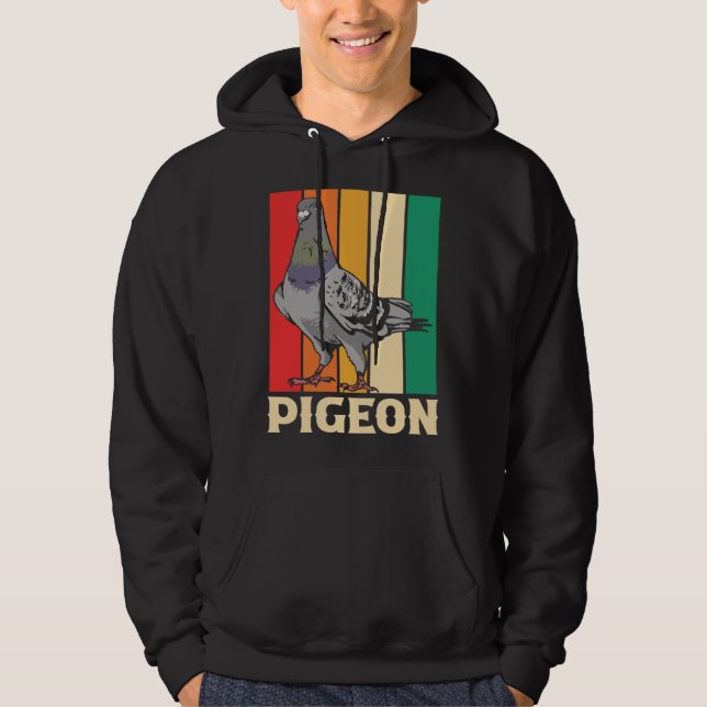 Veste À Capuche Pigeon Racing Birding Birdwatching Birdwatcher Ret (Devant)