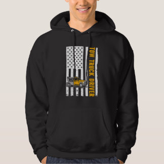 Veste À Capuche Pilote de camion de remorque US Flag