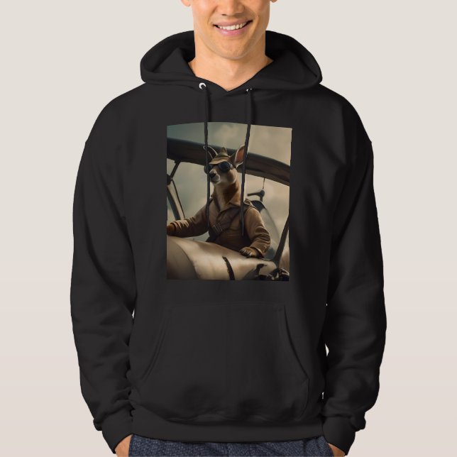Veste À Capuche Pilote de kangourou australien, (Devant)