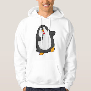 Veste À Capuche Pingouin à chanter avec microphone et Cravate