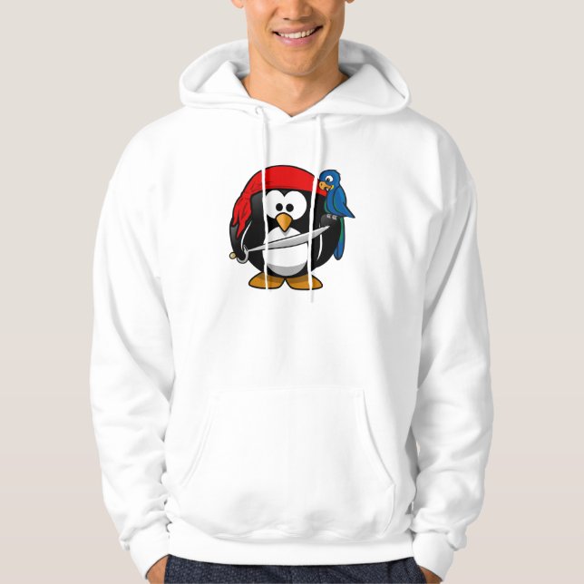 Veste À Capuche Pingouin de pirate (Devant)