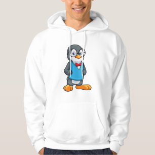 Veste À Capuche Pingouin Nerd avec lunettes