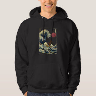 Veste À Capuche Pinscher allemand Vague japonaise Kanagawa  Chien 