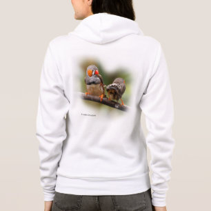 Veste À Capuche Pinsons zèbres effrontés oiseaux chanteurs sur une