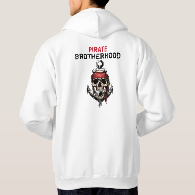 VESTE À CAPUCHE PIRATE SKULL BROTHERHOOD GHOST NAVIRE (Dos)