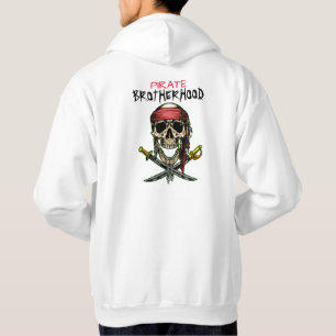 VESTE À CAPUCHE PIRATE SKULL CROSS SWORDS FRÈRE