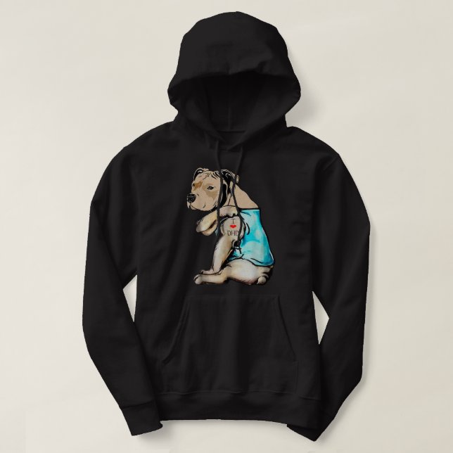 Veste À Capuche Pitbull Grammy Pit Bull Terrier Chien Pibble Mère' (Design devant)