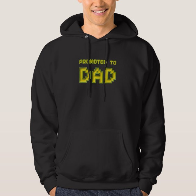Veste À Capuche Pixel Promoted to Dad Gamer Hoodie (Devant)