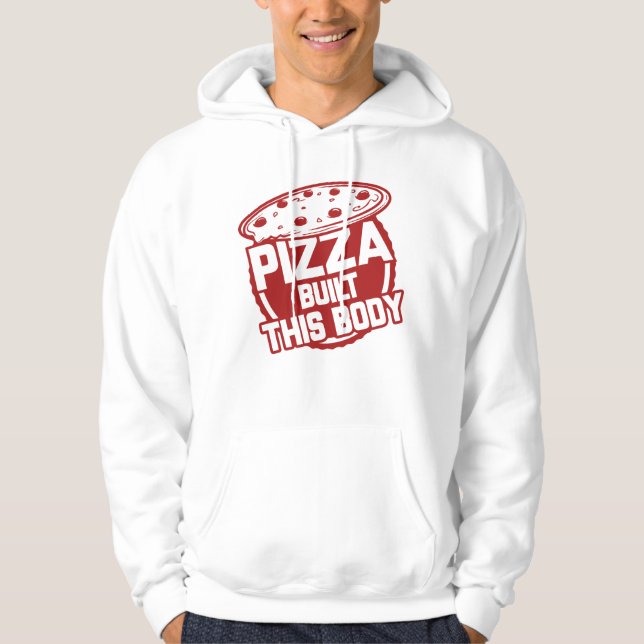 Veste À Capuche Pizza Construit Ce Corps (Devant)