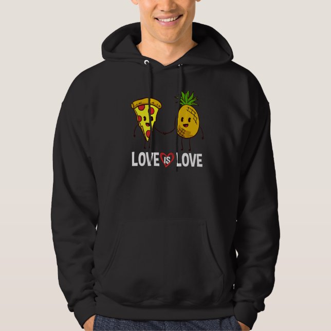 Veste À Capuche Pizza Hawaiian Pineapple Hawaii Citations alimenta (Devant)