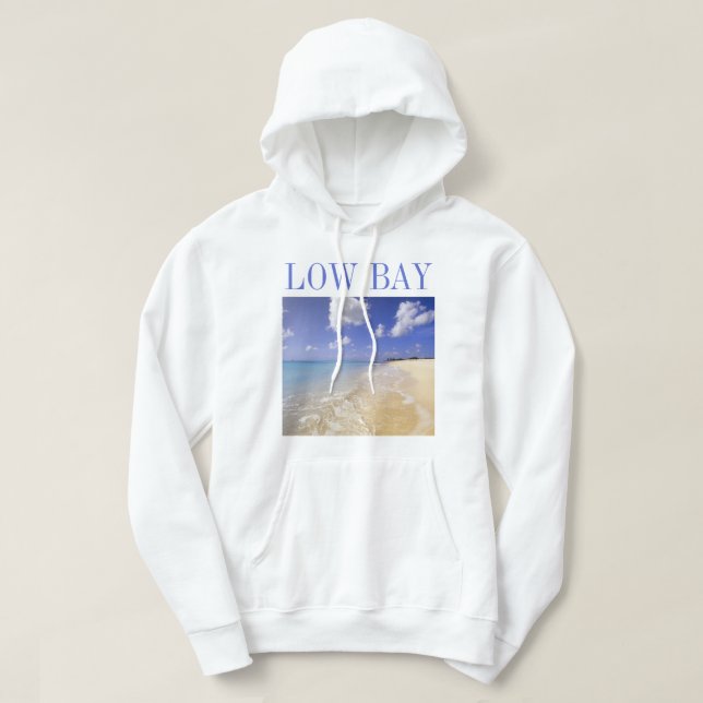 Veste À Capuche Plage de Low Bay, Barbuda, Antigua (Design devant)