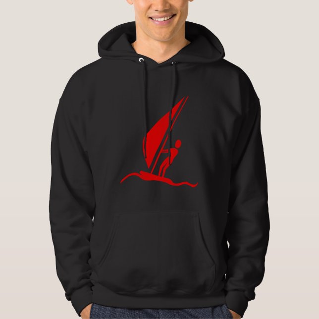Veste À Capuche Planche à voile - Rouge (Devant)