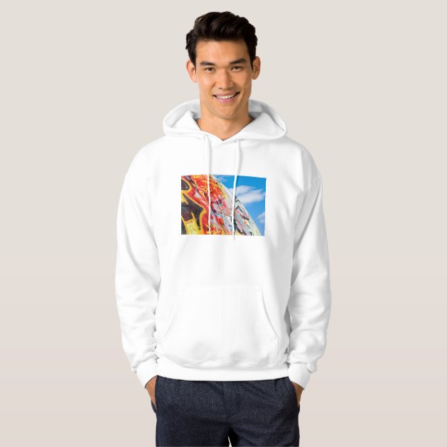 Veste À Capuche planète graffiti (Devant entier)