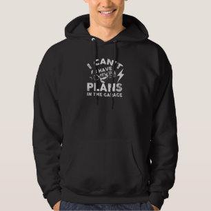 Veste À Capuche Plans d'homme dans le garage Mécanicien automobile