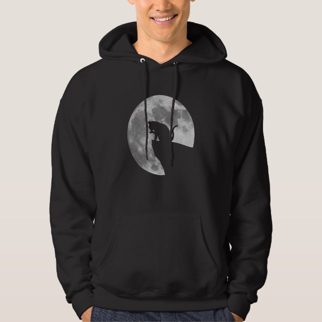 Veste À Capuche Pleine lune Luna Chat (Devant)