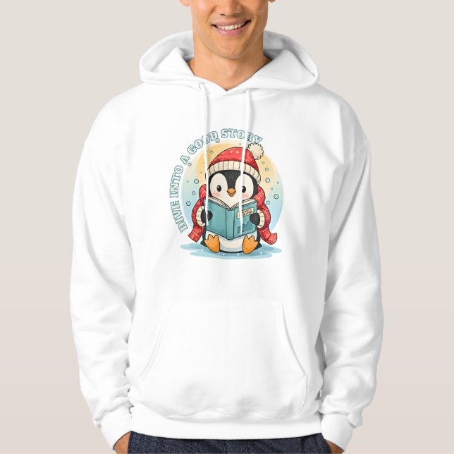 Veste À Capuche Plongez dans un bon sweatshirt à capuche Penguin (Devant)