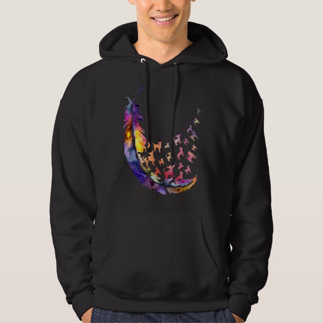 Veste À Capuche Plume de Chihuahua (Devant)