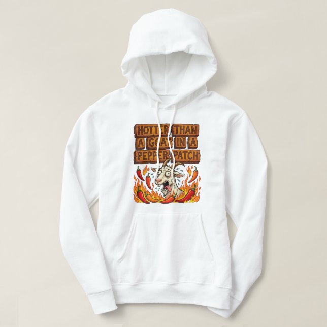 Veste À Capuche Plus chaud qu'une chèvre – Sweat-shirt drôle du Su (Design devant)