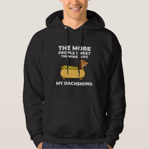 Veste À Capuche Plus Je Rencontre De Personnes, Plus J'Aime Mon Ch
