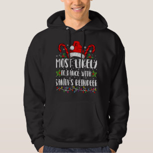 Veste À Capuche Plus susceptible de danser avec la famille de renn