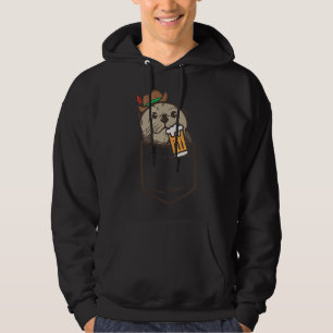 Veste À Capuche Poche de loutres de mer Boire Bière Animal Allema