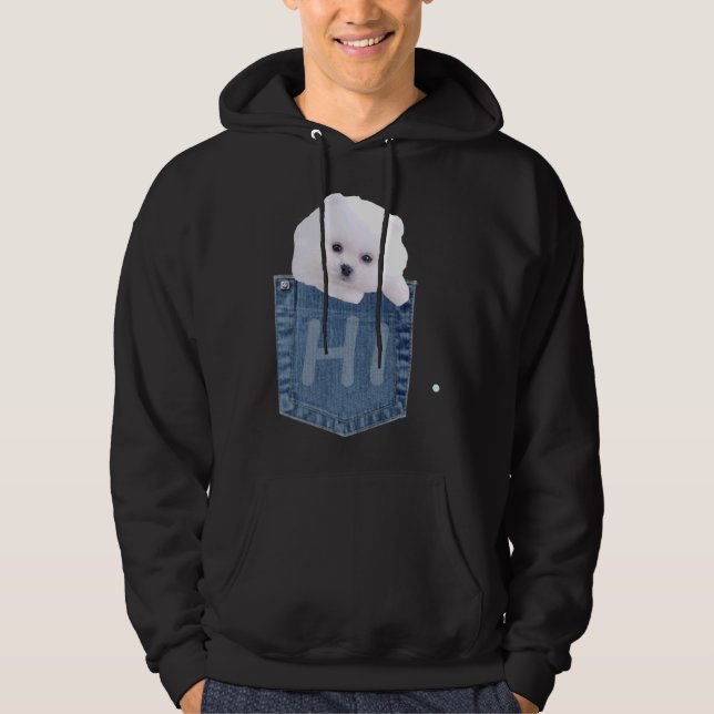 Veste À Capuche Poche Poméranienne 42 (Devant)