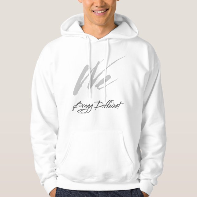 Veste À Capuche Poids blanc/léger/pull graphique (Devant)