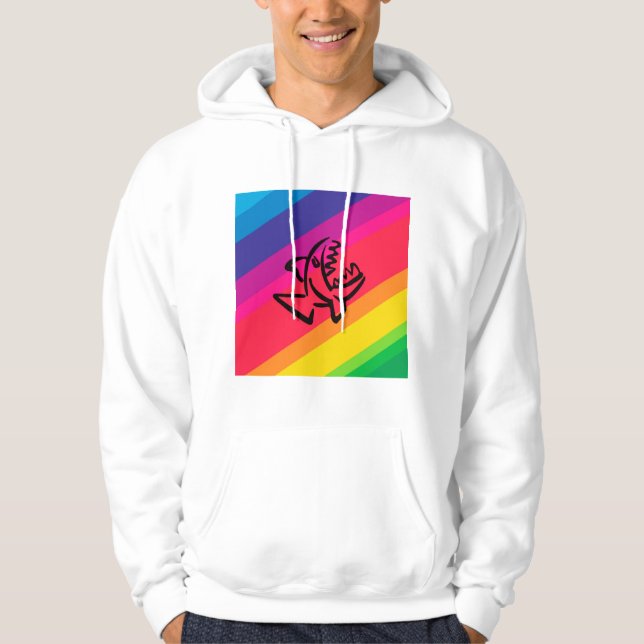 Veste À Capuche Poisson arc-en-ciel (Devant)