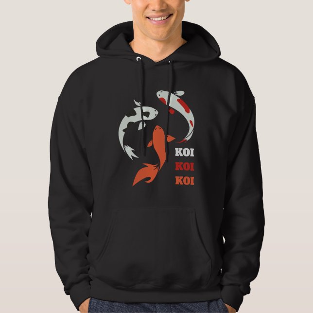 Veste À Capuche Poisson asiatique de Koi (Devant)