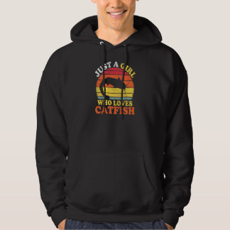 Veste À Capuche Poisson-chat Poisson Vintage Juste Une Fille Qui A