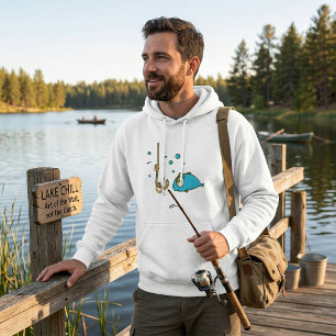Veste À Capuche Poisson drôle et ver sur l'hameçon humour de pêche